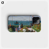 Garden at Sainte-Adresse - Claude Monet Phone Case.