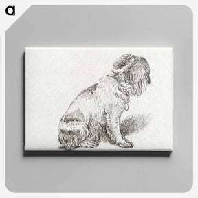 アートパネル-Sitting Dog
 - コルネリス プロース ファン アムステル Canvas.