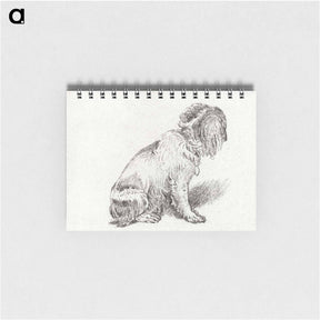 アートメモ帳-Sitting Dog
 - コルネリス プロース ファン アムステル Memo.