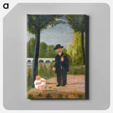 アートパネル-Stroller and Child
 - ダラス美術館 Canvas.