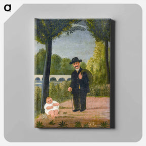 アートパネル-Stroller and Child
 - ダラス美術館 Canvas.