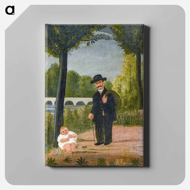 アートパネル-Stroller and Child
 - ダラス美術館 Canvas.