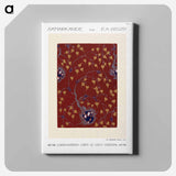 Art Nouveau Flower pattern pochoir print in oriental style - E.A.セギー Canvas.