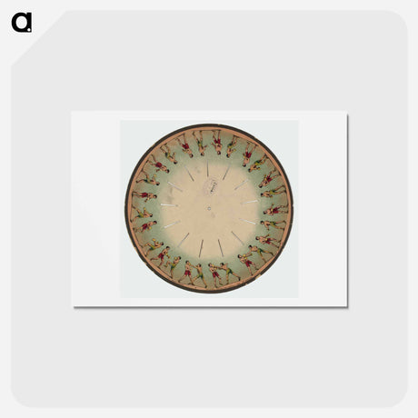 アートポストカード-Athletes Boxing
 - エドワード マイブリッジ Postcard.