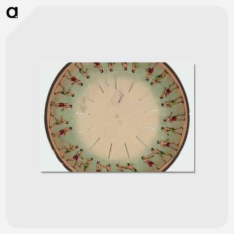 アートポストカード-Athletes Boxing
 - エドワード マイブリッジ Postcard.