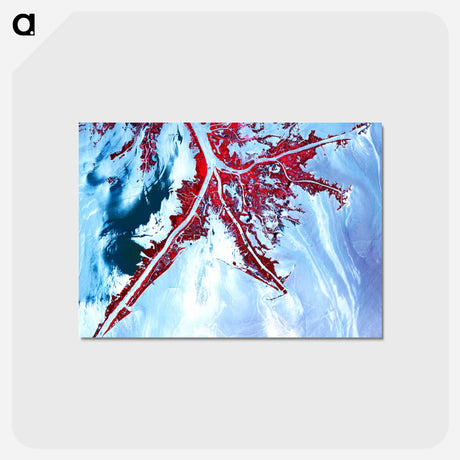 アートポストカード-Deepwater Horizon Oil Spill at the Mississippi River Delta
 - 上空からの地球 Postcard.