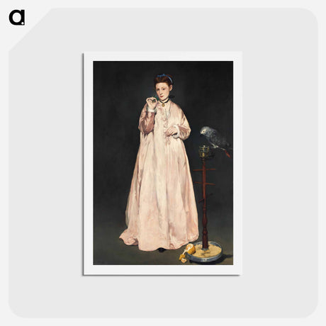 アートポストカード-Young Lady in 1866 - エドゥアール マネ Postcard.