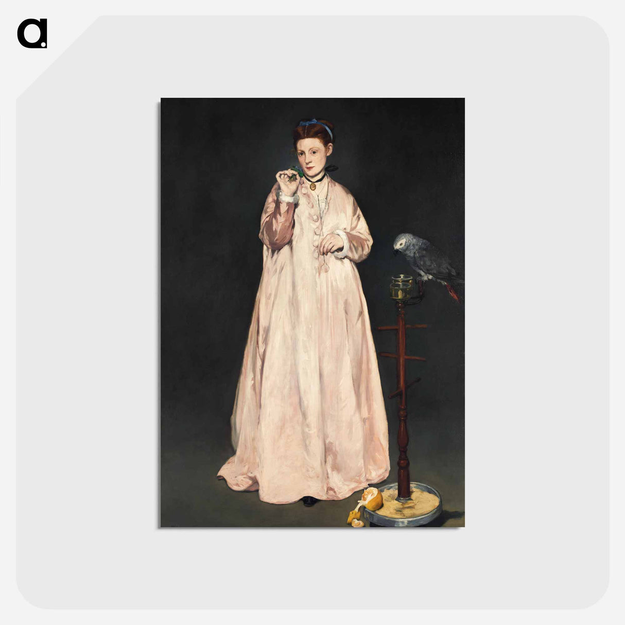 アートポストカード-Young Lady in 1866 - エドゥアール マネ Postcard.