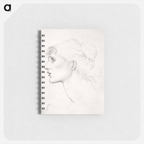アートメモ帳-The Car of Love or Love's Wayfaring - Study of Margaret Drummond - エドワード バーン ジョーンズ Memo.