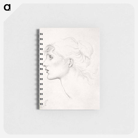 アートメモ帳-The Car of Love or Love's Wayfaring - Study of Margaret Drummond - エドワード バーン ジョーンズ Memo.