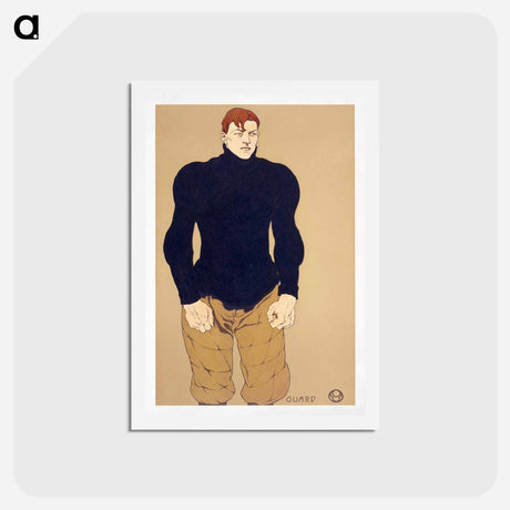 アートポストカード-Athlete - エドワード ペンフィールド Postcard.