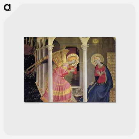 アートポストカード-Annunciation - フラ アンジェリコ Postcard.