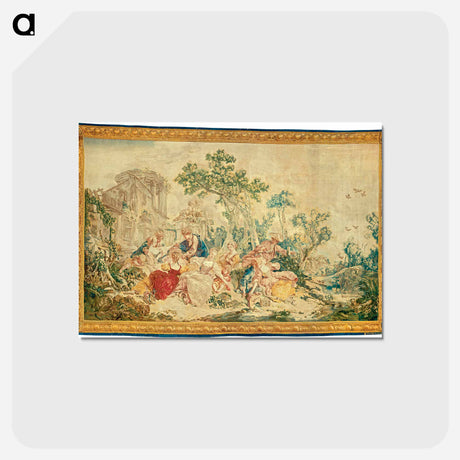 アートポストカード-The Bird Catcher - フランソワ ブーシェ Postcard.