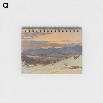 Winter Twilight from Olana - フレデリック エドウィン チャーチ Memo.