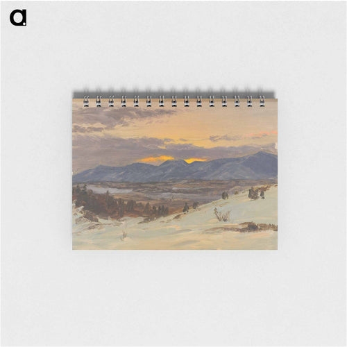 Winter Twilight from Olana - フレデリック エドウィン チャーチ Memo.