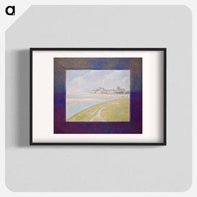 アートポスター-View of Le Crotoy from Upstream - ジョルジュ スーラ Poster.