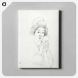 アートパネル-Seated Woman with Mirror
 - 橋口 五葉 Canvas.