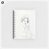 アートメモ帳-Seated Woman with Mirror
 - 橋口 五葉 Memo.