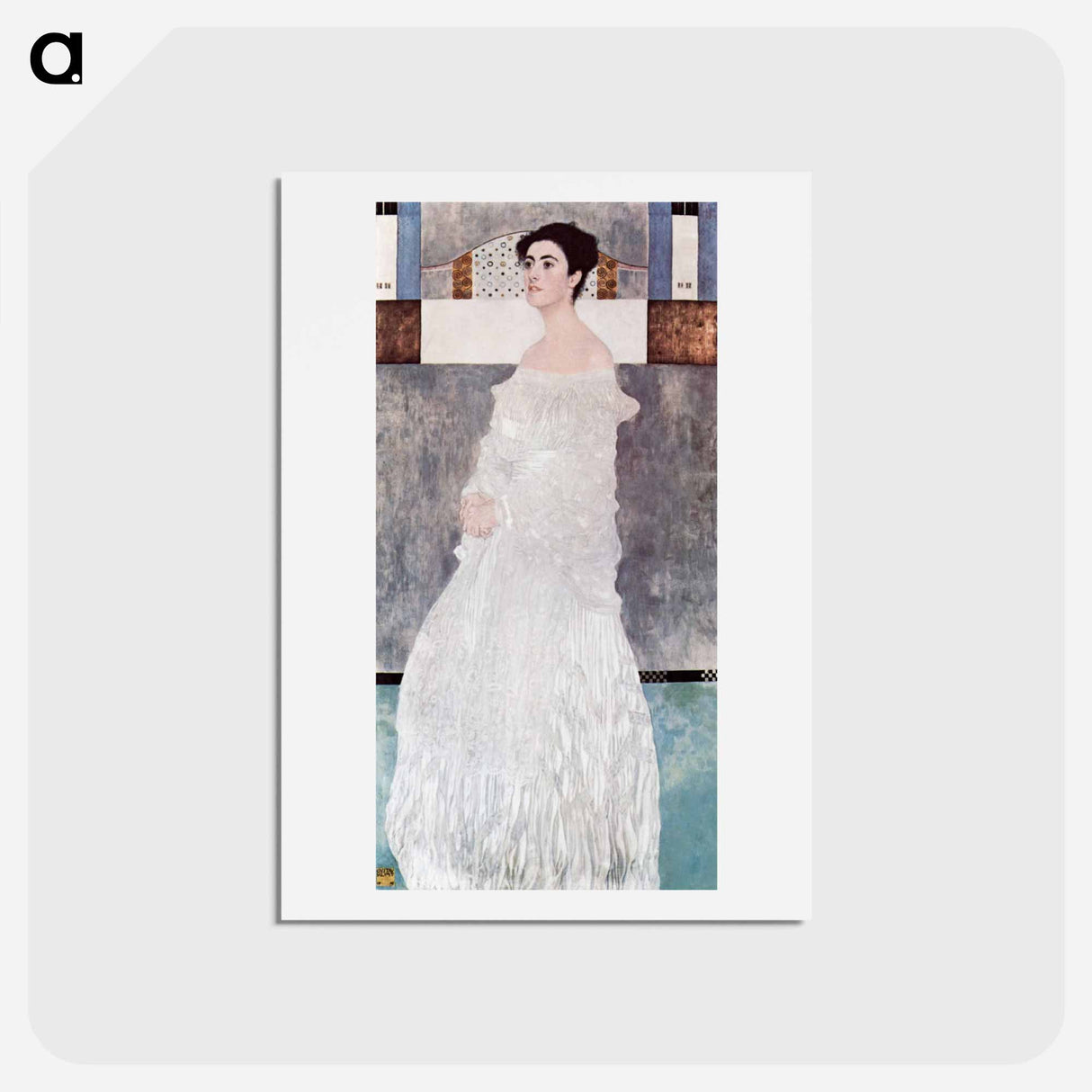 アートポストカード-Portrait of Margaret Stonborough-Wittgenstein - グスタフ クリムト Postcard.