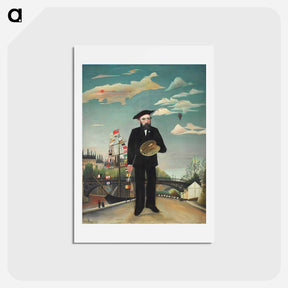 アートポストカード-Myself: Portrait – Landscape - アンリ ルソー Postcard.