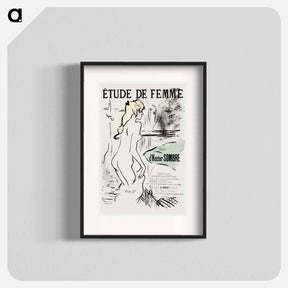 アートポスター-Étude de Femme - アンリ ド トゥールーズ ロートレック Poster.