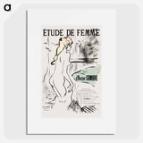 Étude de Femme - アンリ ド トゥールーズ ロートレック Poster.