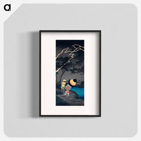 アートポスター-Thunderstorm at Tateishi - 高橋 宏明 Poster.