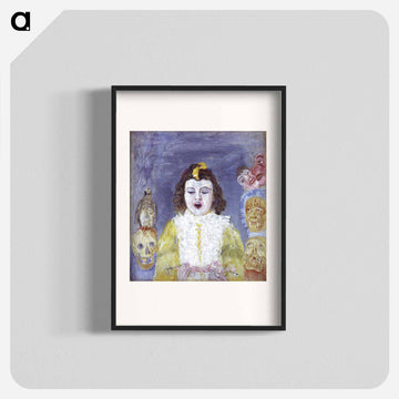 The Girl with Masks - ジェームズ アンソール Poster.