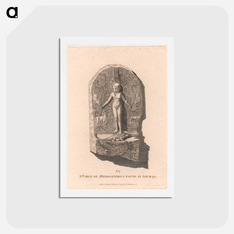 アートポストカード-Axum Hieroglyphics
 - ジェームス ヒース Postcard.