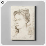 Portrait of Jan Toorop's wife Annie Hall or her sister Janet Hall - Jan Toorop Canvas.