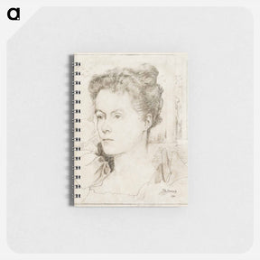 アートメモ帳-Portrait of Jan Toorop's wife Annie Hall or her sister Janet Hall - ヤン・トゥーロップ Memo.