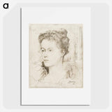 Portrait of Jan Toorop's wife Annie Hall or her sister Janet Hall - Jan Toorop Poster.