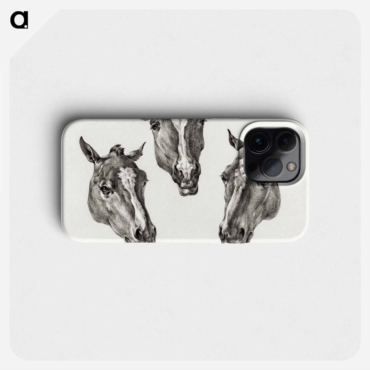 Three horse heads - Jean Bernard Phone Case.