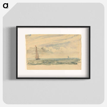 Seascape with Two Sail Boats
 - ジョン コンスタブル Poster.
