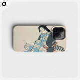 Reading lady from Momoyogusa–Flowers of a Hundred Generations - Kamisaka Setsuka Phone Case.