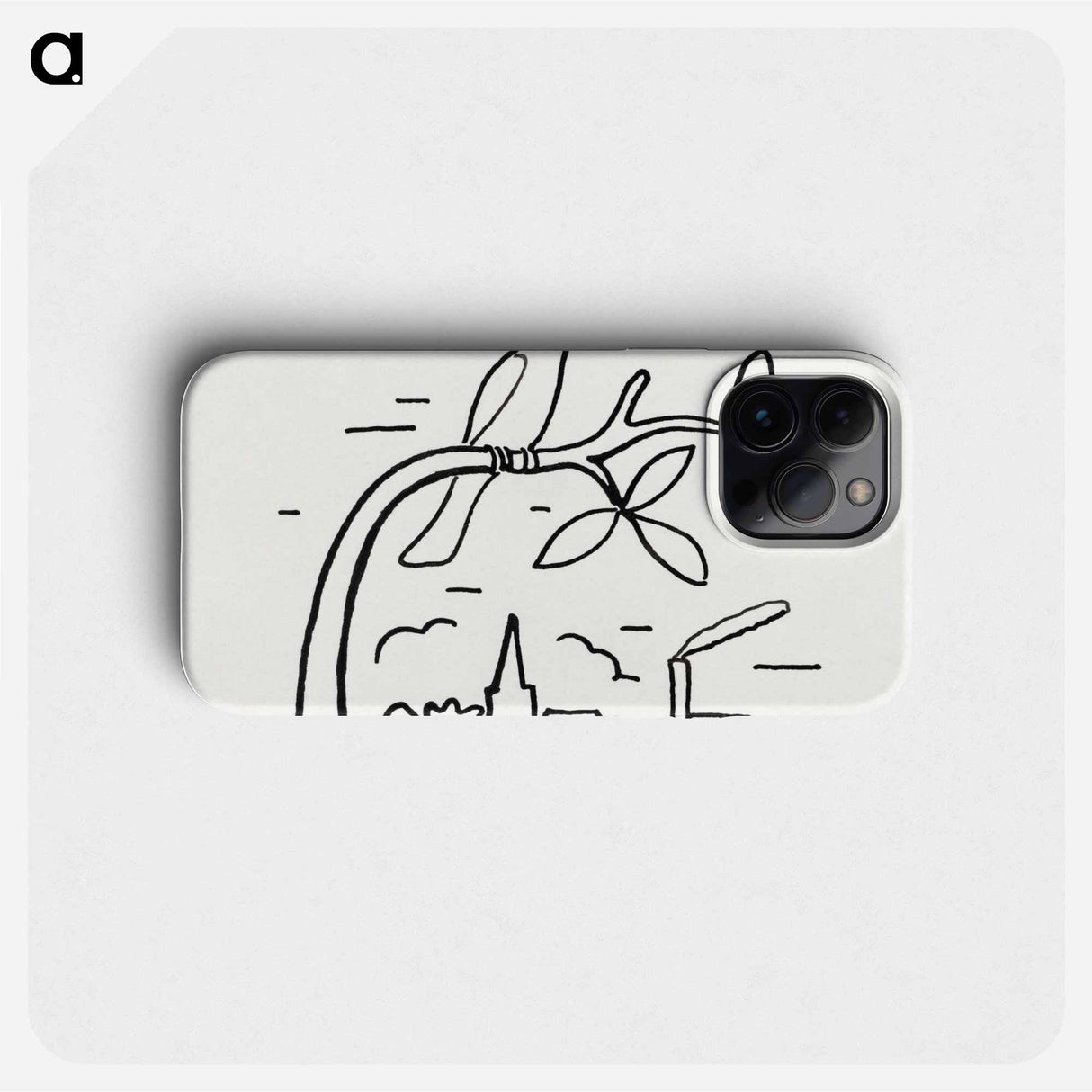 Bird on a branch - Leo Gerstel Phone Case.