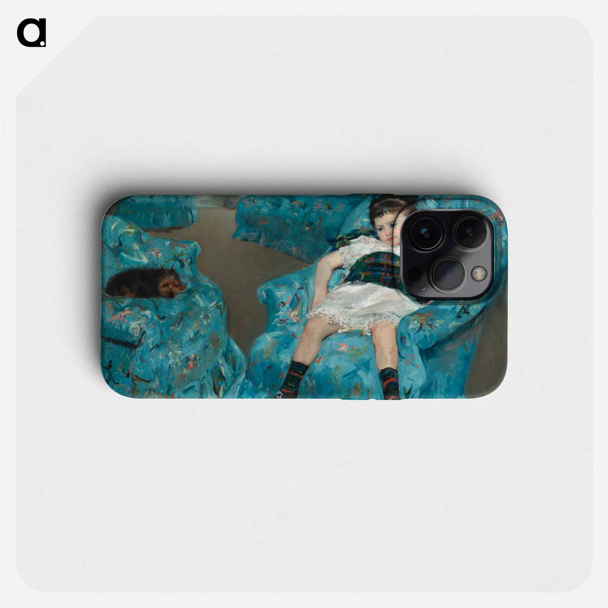 Little Girl in a Blue Armchair - メアリー カサット Phone Case.