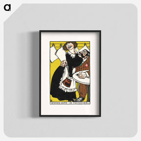 アートポスター-Viennese Café: In the Little Café - モリツ ユング Poster.