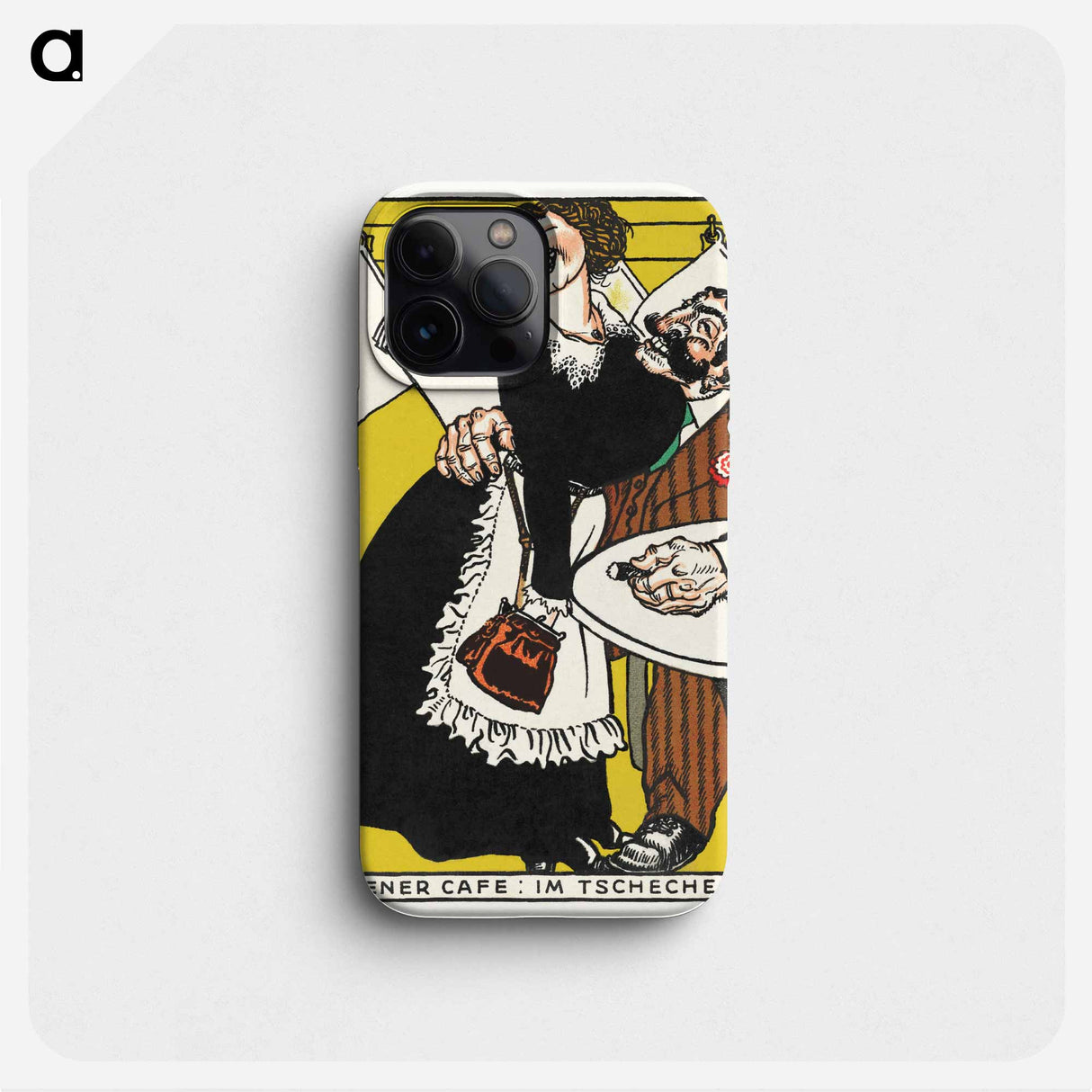 Viennese Café: In the Little Café - モリツ ユング Phone Case.