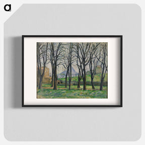 アートポスター-Chestnut Trees at Jas de Bouffan - ポール セザンヌ Poster.