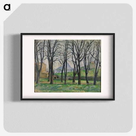 アートポスター-Chestnut Trees at Jas de Bouffan - ポール セザンヌ Poster.