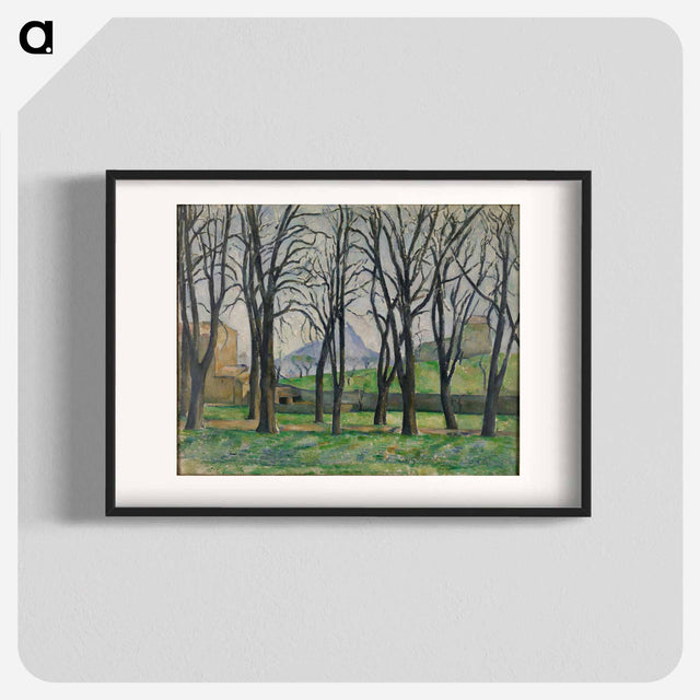 アートポスター-Chestnut Trees at Jas de Bouffan - ポール セザンヌ Poster.