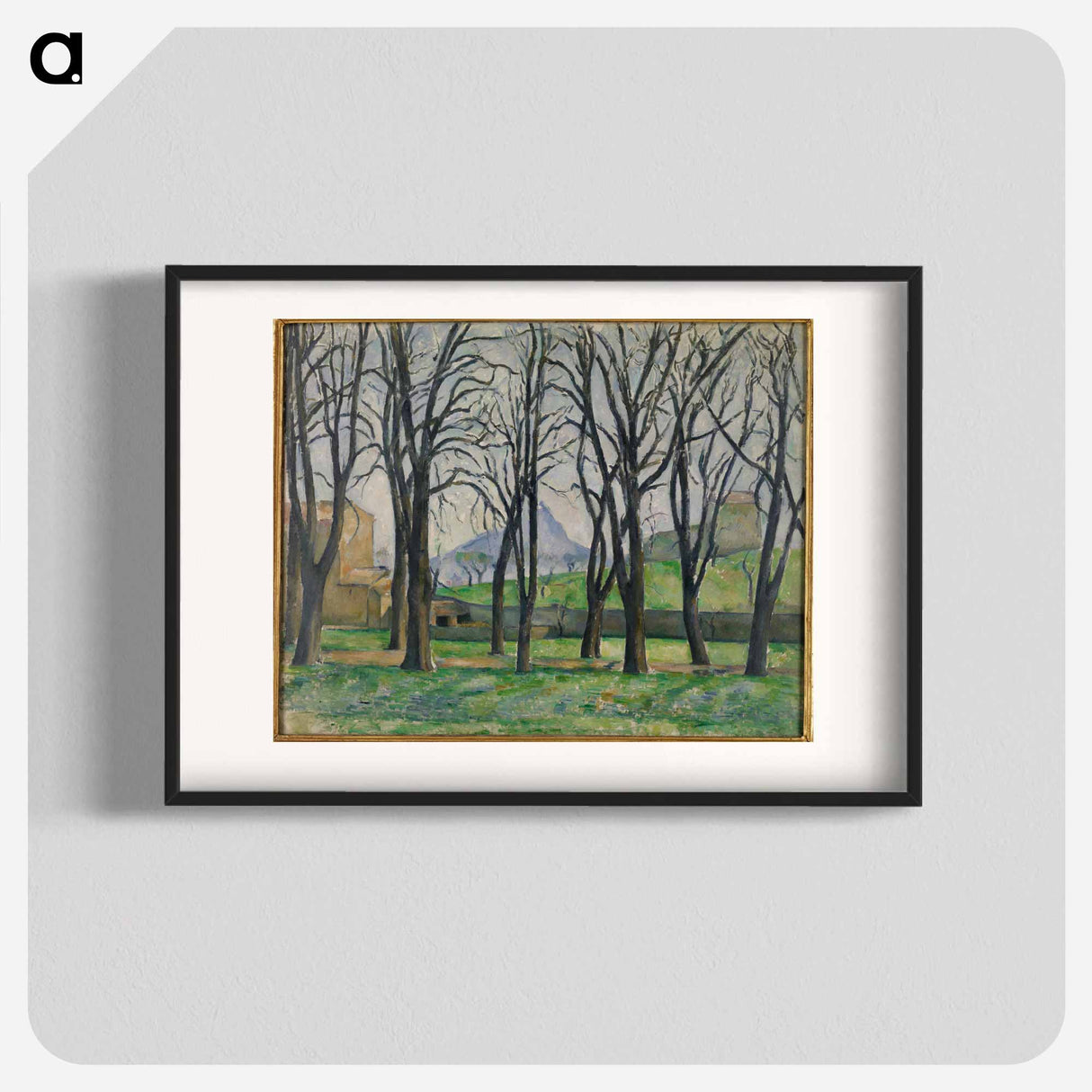 Chestnut Trees at Jas de Bouffan - Paul Cezanne Poster.