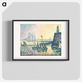 アートポスター-Evening, The Jetty at Vlissingen - ポール シニャック Poster.
