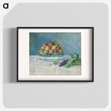 アートポスター-Still Life with Peaches and Grapes - ピエール オーギュスト ルノワール Poster.