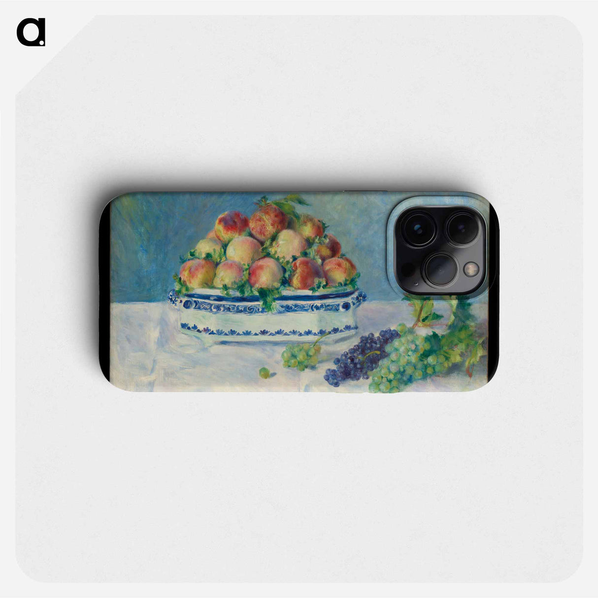 Still Life with Peaches and Grapes - ピエール オーギュスト ルノワール Phone Case.