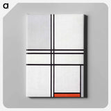 Composition Gray-Red - ピエト モンドリアン Canvas.