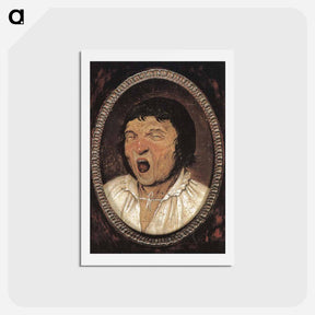 アートポストカード-Yawning Man (disputed attribution) - ピーター ブリューゲル Postcard.