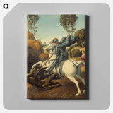 Raphael's Saint George and the Dragon - ラファエロ サンティ Canvas.