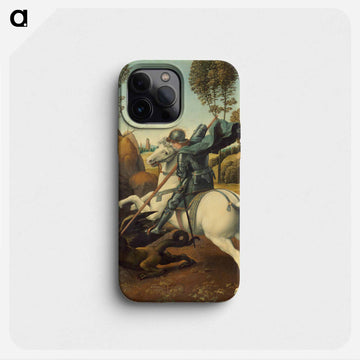 Raphael's Saint George and the Dragon - ラファエロ サンティ Phone Case.